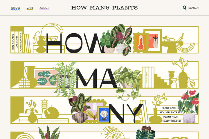 How Many Plants website preview